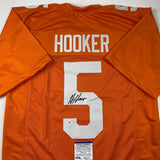 Autographed/Signed Hendon Hooker Tennessee Orange College Jersey PSA/DNA COA