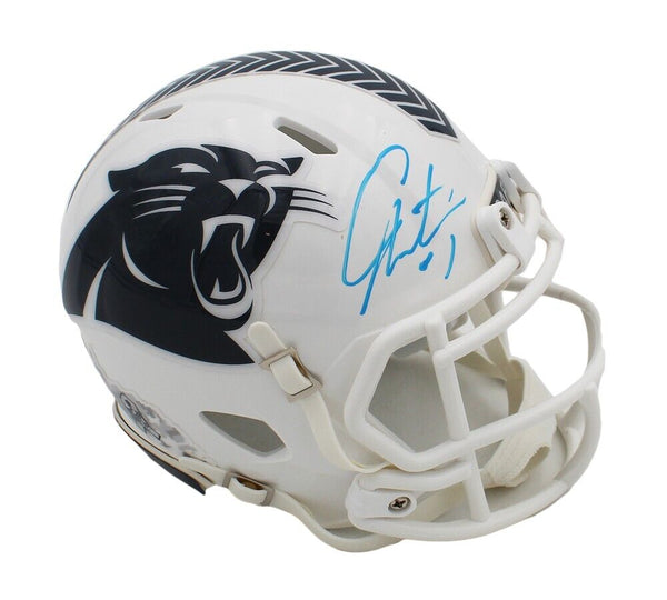 Cam Newton Signed Carolina Panthers Speed Salute to Service 3 NFL Mini Helmet