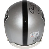 Jim Plunkett Autographed Oakland Raiders VSR4 Mini Helmet SB MVP Beckett 40059