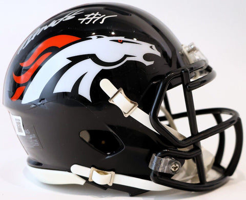 Nik Bonitto Autographed Navy Denver Broncos Mini Helmet Beckett COA