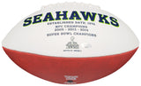 UCHENNA NWOSU AUTOGRAPHED SEATTLE SEAHAWKS WHITE LOGO FOOTBALL MCS HOLO 211034