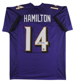 Kyle Hamilton Authentic Signed Purple Pro Style Jersey Autographed BAS Witnessed