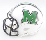 Charles Huff Signed Marshall Thundering Herd Mini Helmet "Go Herd" /Head Coach