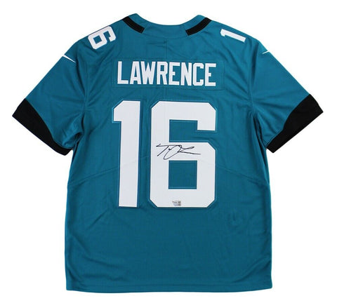 Trevor Lawrence Signed Jacksonville Jaguars Nike Limited Teal NFL Jersey