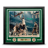 Bill Russell Rim Boston Celtics Autographed 16x20 Framed Basketball Photo JSA