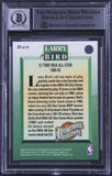Celtics Larry Bird Signed 1992 Upper Deck Heroes #21 Card Auto 10! BAS Slabbed