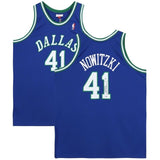 Dirk Nowitzki Autographed Mavericks Blue Authentic 1998-99 Jersey Fanatics