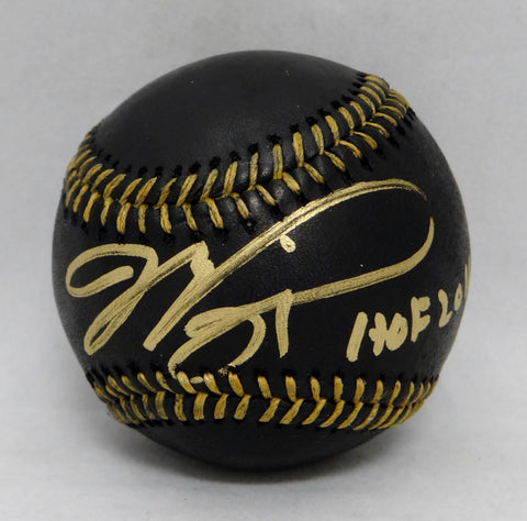 Mike Piazza Autographed Rawlings OML Black Baseball W/ HOF- PSA/DNA Auth