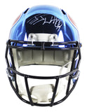 Texans J.J. Watt Authentic Signed Chrome Full Size Speed Rep Helmet JSA Witness