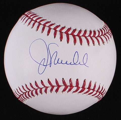 Joe Maddon Signed OML Baseball (Schwartz) Chicago Cubs Manager 2016 World Champs