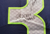 Seahawks Russell Wilson Autographed Framed Nike Elite Jersey SB Champs RW 37158