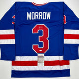 Autographed/Signed Ken Morrow Blue Team USA Miracle On Ice 1980 Jersey JSA COA