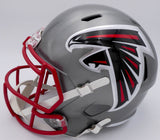 Kyle Pitts Autographed Falcons Flash Full Size Speed Helmet Beckett WL43906