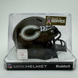 Autographed/Signed Devin Hester Chicago Bears Salute Service Mini Helmet JSA COA