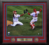 Brad Lidge Carlos Ruiz Phillies World Series Autographed 16x20 Framed Photo JSA