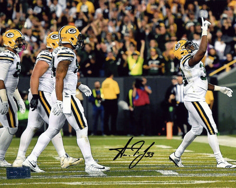 AARON JONES AUTOGRAPHED SIGNED GREEN BAY PACKERS 8x10 PHOTO COA