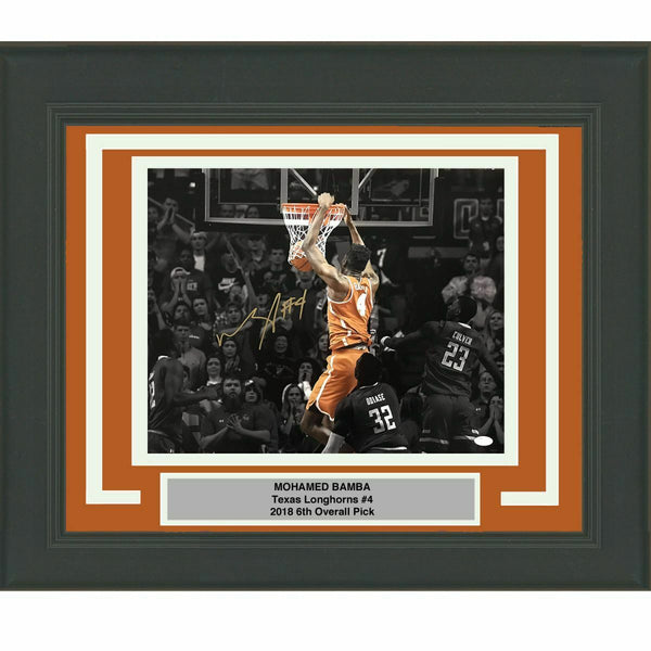 FRAMED Autographed/Signed MOHAMED MO BAMBA Texas Longhorns 16x20 Photo JSA COA 3