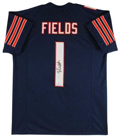 Justin Fields Signed Chicago Bears Jersey (JSA) Ex Ohio State Buckeyes Q.B.