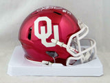 Kyler Murray Signed Oklahoma Sooners Chrome Speed Mini Helmet w/HT- Beckett Auth