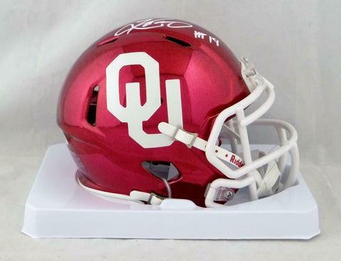 Kyler Murray Signed Oklahoma Sooners Chrome Speed Mini Helmet w/HT- Beckett Auth