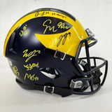 Autographed/Signed 2023 Michigan Wolverines FS Helmet 19x Team Beckett BAS COA