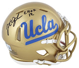 UCLA Jonathan Ogden "CHOF 12" Authentic Signed Speed Mini Helmet BAS Witnessed