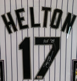 Signed Todd Helton 2007 World Series Jersey "HOF '24" inscription - TriStar COA