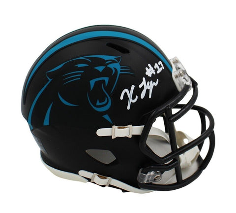 Xavier Leggette Signed Carolina Panthers Speed Alternate Black NFL Mini Helmet