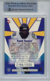 Fred Taylor Autographed 1998 Edge Master RM-20 Trading Card Beckett 43924