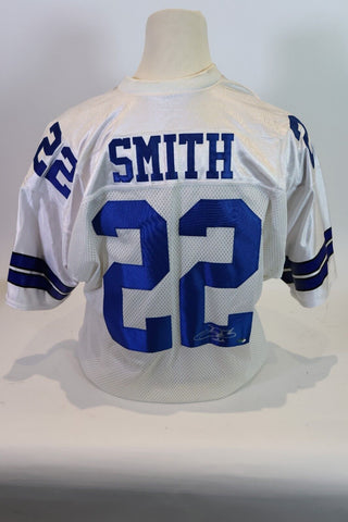Emmitt Smith Autographed Dallas Cowboys Custom Jersey TriStar COA