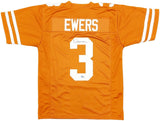 Quinn Ewers Texas Signed Orange Football Jersey BAS