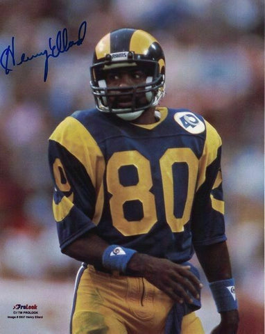 Henry Ellard Autographed/Signed Los Angeles Rams 8x10 Photo 10048