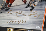 Bobby Hull Autographed 11x14 Photo Framed JSA COA "HOF 1983" (Frame As Is)