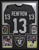 FRAMED LAS VEGAS RAIDERS HUNTER RENFROW AUTOGRAPHED SIGNED JERSEY BECKETT COA