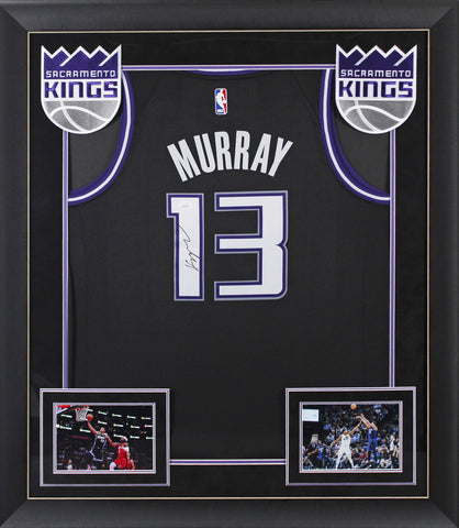 Kings Keegan Murray Authentic Signed Black Nike Framed Jersey JSA #AR73559