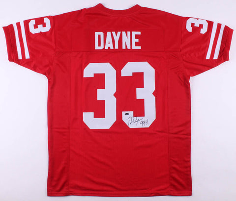 Ron Dayne Signed Wisconsin Badgers Jersey (Schwartz) Running Back / NY Giants