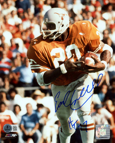 Earl Campbell Autographed Texas Longhorns 8x10 Photo HT 77 BAS 45150