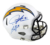 Melvin Gordon & LaDainian Tomlinson Signed Chargers Speed Full Size Helmet