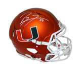 Ray Lewis Signed Miami Hurricanes Authentic Flash Speed Helmet Beckett 36225