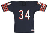 Bears Walter Payton "Sweetness, 34" Signed Navy Blue Wilson Jersey BAS #AA03176