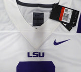 LSU Tigers Joe Burrow Autographed Signed White Nike Jersey Fanatics #QL84443286