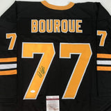 Autographed/Signed RAY BOURQUE Boston Black Hockey Jersey JSA COA Auto