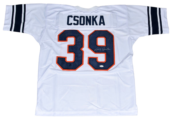 LARRY CSONKA SIGNED SYRACUSE ORANGE #39 WHITE THROWBACK JERSEY JSA