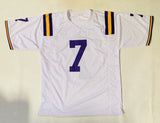 D.J. Chark Signed LSU Tigers Jersey (Beckett COA) Jaguars 2nd Rnd Pick 2018 W.R.