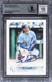 Royals Bobby Witt Jr. Signed 2022 Topps Update #US100 RC Card Auto 10! BAS Slab