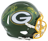 Donald Driver & Jordy Nelson Signed Flash F/S Speed Proline Helmet W/ Case BAS