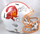 Mike Alstott Autographed Buccaneers F/S 76-96 Speed Helmet - Beckett W Hologram