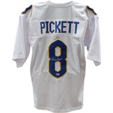 Kenny Pickett Autographed/Signed White College Style Jersey Beckett 45998