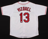 Omar Vizquel Signed Cleveland Indians Jersey Inscribed "11x GG" (JSA COA)