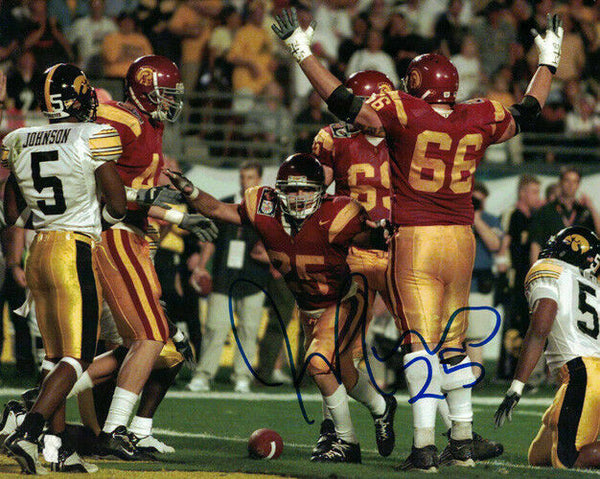 Justin Fargas Autographed/Signed USC Trojans 8x10 Photo 11227